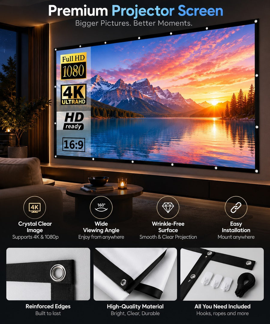 BEAMLY Portable Projection Screen