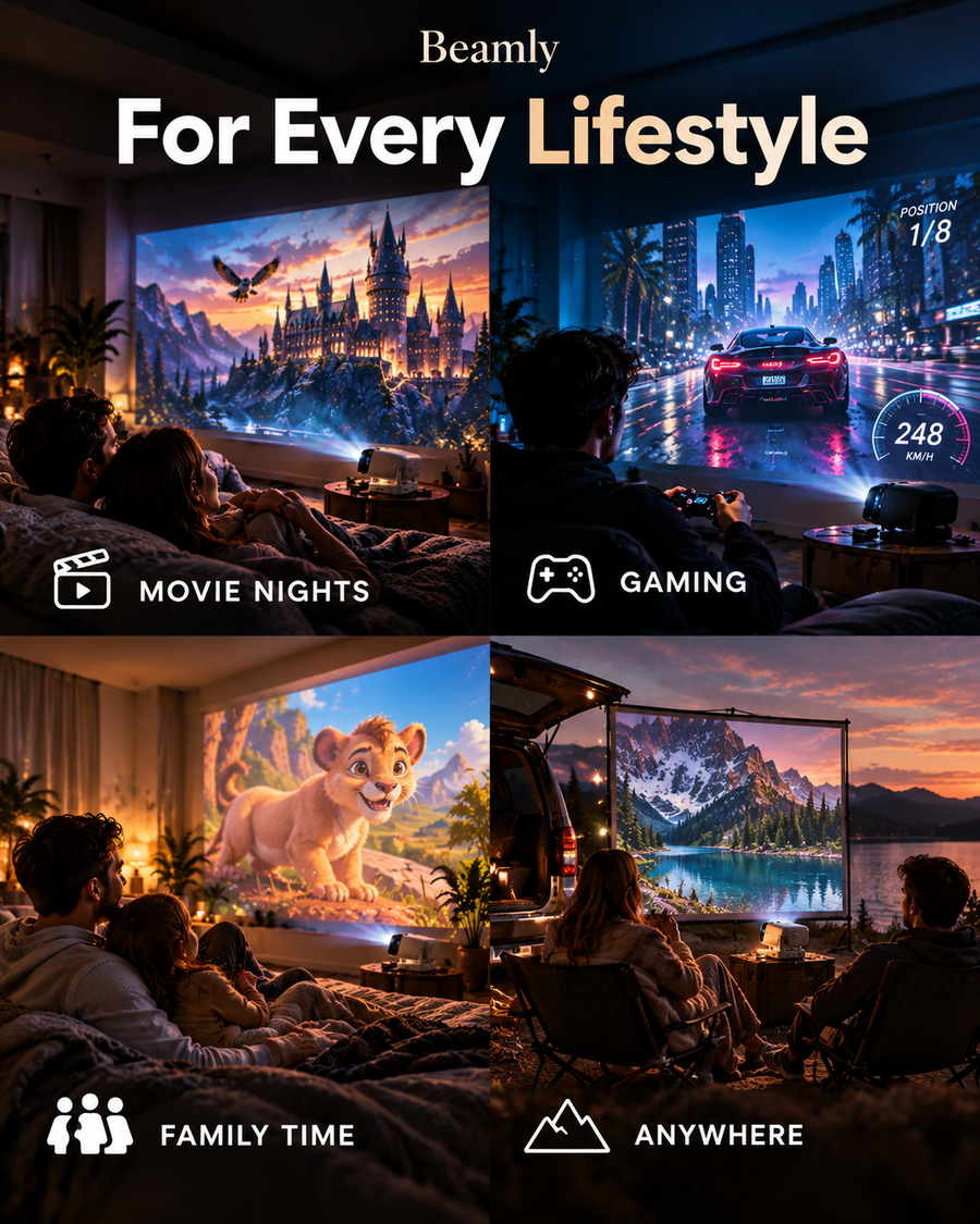 BEAMLY Mini Projector